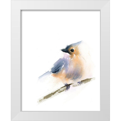 Sonja White Modern Wood Framed Art Print by Shefranov, Olga