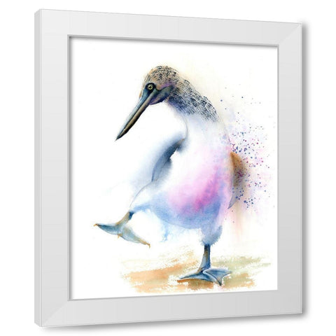 Sandoval White Modern Wood Framed Art Print by Shefranov, Olga