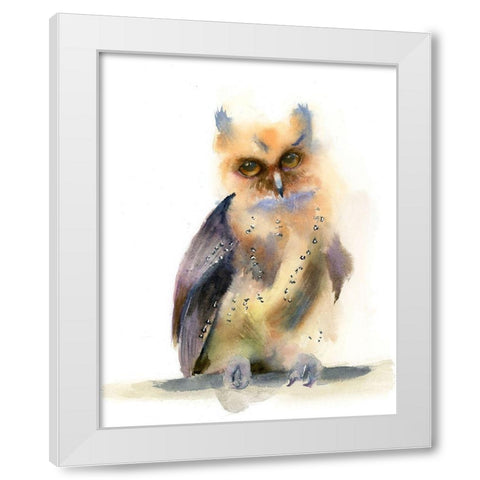 Jinx White Modern Wood Framed Art Print by Shefranov, Olga