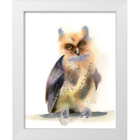 Jinx White Modern Wood Framed Art Print by Shefranov, Olga