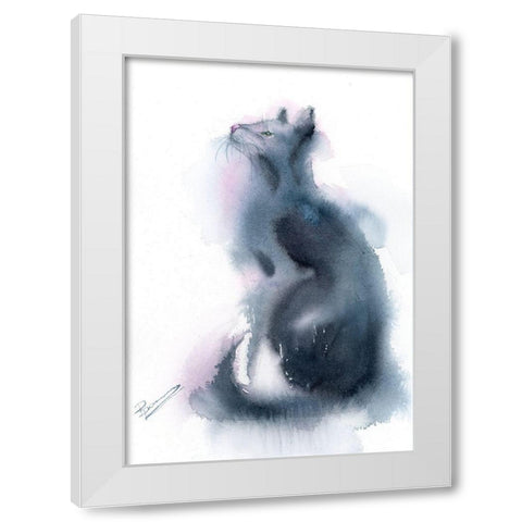 Bella White Modern Wood Framed Art Print by Shefranov, Olga
