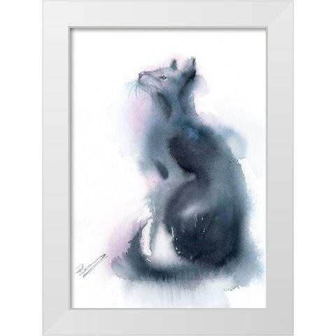 Bella White Modern Wood Framed Art Print by Shefranov, Olga