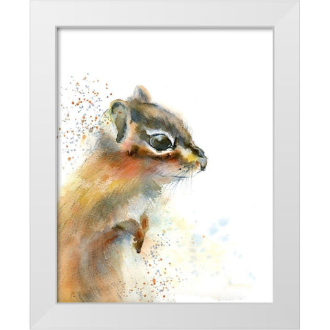 Dottie White Modern Wood Framed Art Print by Shefranov, Olga