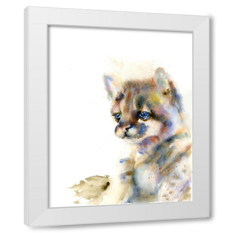 Shirley White Modern Wood Framed Art Print by Shefranov, Olga
