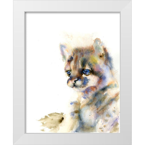 Shirley White Modern Wood Framed Art Print by Shefranov, Olga