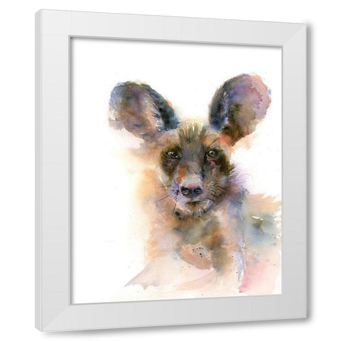All Ears White Modern Wood Framed Art Print by Shefranov, Olga