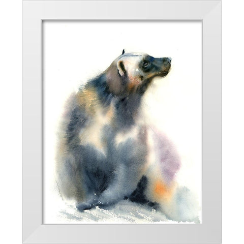 Cold Shoulder White Modern Wood Framed Art Print by Shefranov, Olga