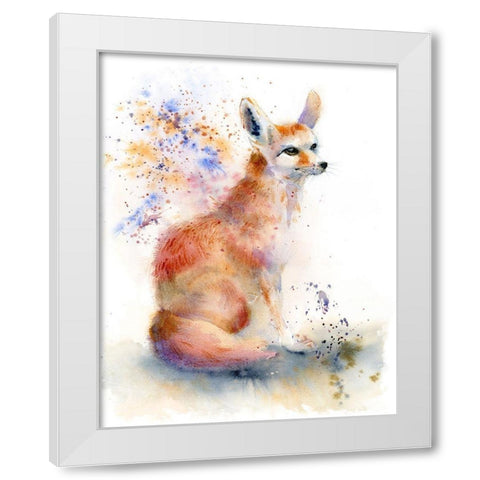 Foxy White Modern Wood Framed Art Print by Shefranov, Olga