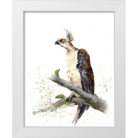 Not Today White Modern Wood Framed Art Print by Shefranov, Olga