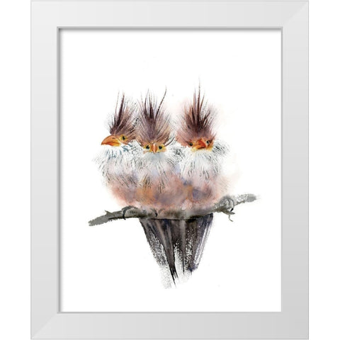 Three Amigos II White Modern Wood Framed Art Print by Shefranov, Olga