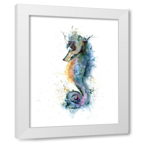 Seahorse II White Modern Wood Framed Art Print by Shefranov, Olga