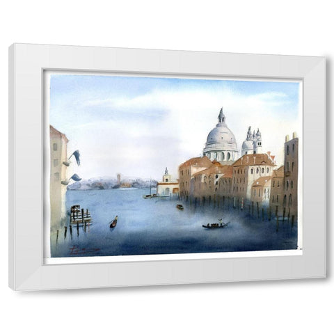 Travel Scape III White Modern Wood Framed Art Print by Shefranov, Olga