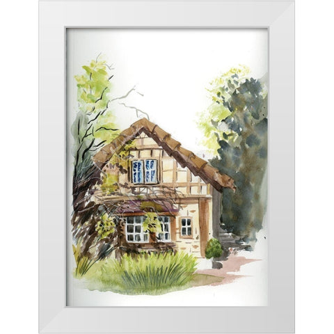 Cottage White Modern Wood Framed Art Print by Shefranov, Olga