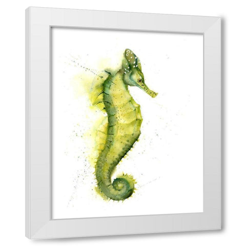 Seahorse III White Modern Wood Framed Art Print by Shefranov, Olga