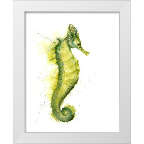 Seahorse III White Modern Wood Framed Art Print by Shefranov, Olga