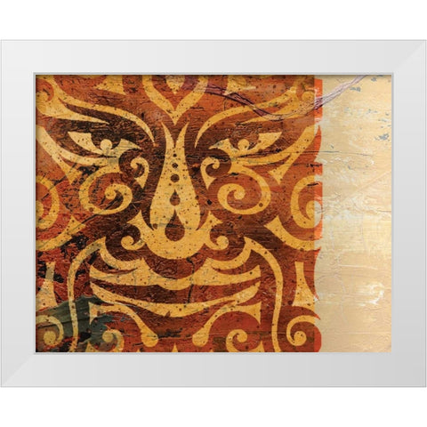 Lioness White Modern Wood Framed Art Print by BoMo