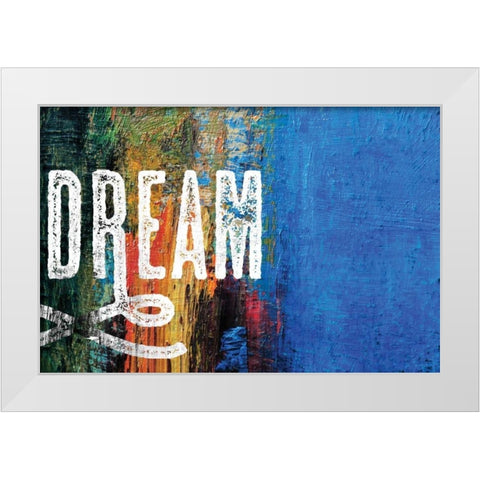 Dream Scape White Modern Wood Framed Art Print by BoMo
