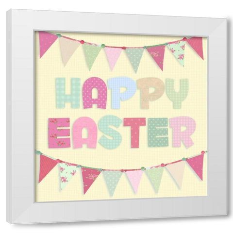 Happy Easter White Modern Wood Framed Art Print by P.S. Art Studios