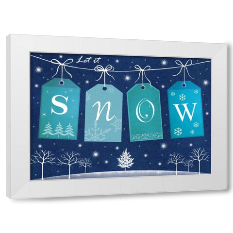 Snow White Modern Wood Framed Art Print by P.S. Art Studios