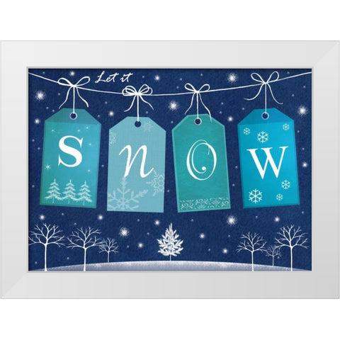 Snow White Modern Wood Framed Art Print by P.S. Art Studios