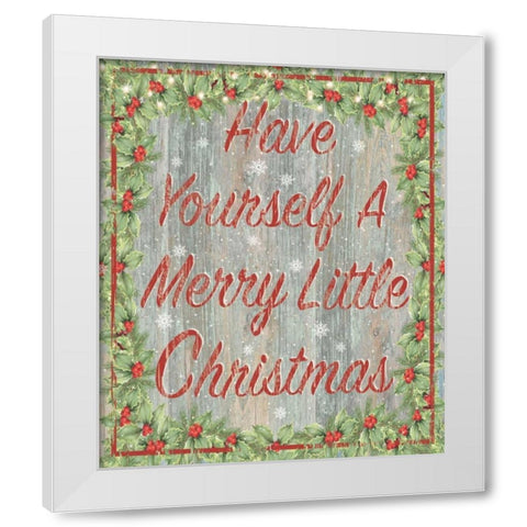 Have Yourself White Modern Wood Framed Art Print by P.S. Art Studios