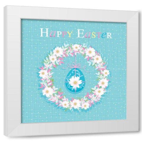 Happy Easter White Modern Wood Framed Art Print by P.S. Art Studios