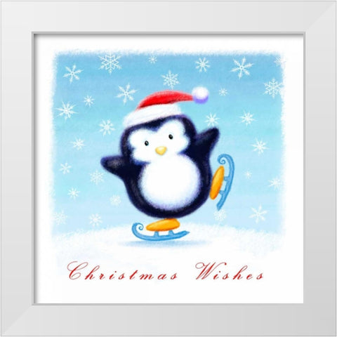 Christmas Wishes White Modern Wood Framed Art Print by P.S. Art Studios