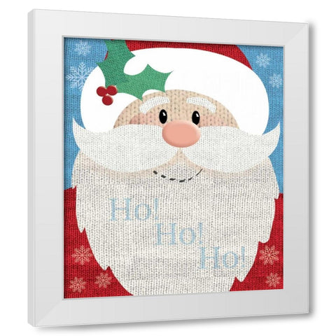 Santa White Modern Wood Framed Art Print by P.S. Art Studios