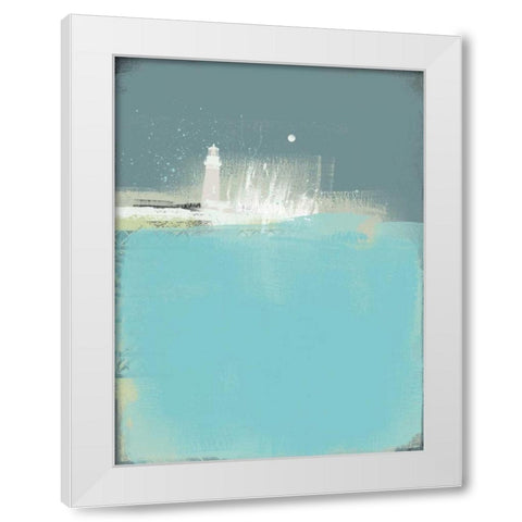 Abstract II White Modern Wood Framed Art Print by P.S. Art Studios