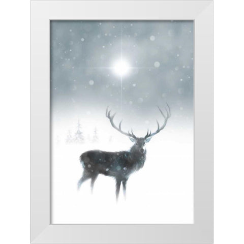 In the Mist White Modern Wood Framed Art Print by P.S. Art Studios