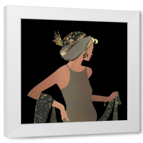 Fashion Sense II White Modern Wood Framed Art Print by P.S. Art Studios