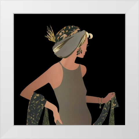 Fashion Sense II White Modern Wood Framed Art Print by P.S. Art Studios