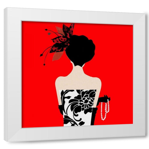 Fashion Sense III White Modern Wood Framed Art Print by P.S. Art Studios