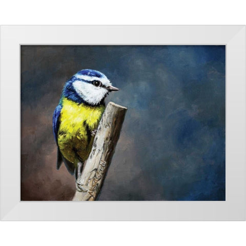 Overwatch Bird White Modern Wood Framed Art Print by P.S. Art Studios