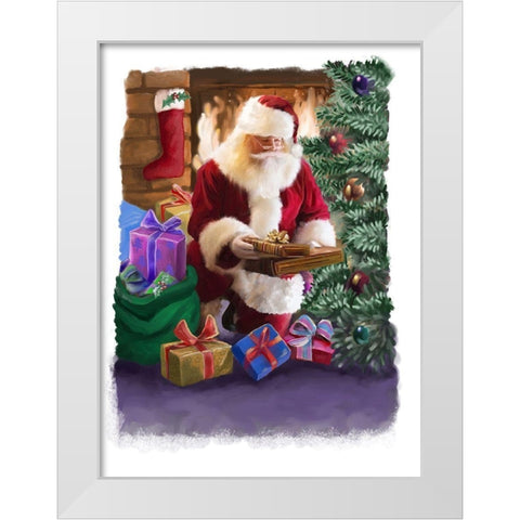 Gifts for All White Modern Wood Framed Art Print by P.S. Art