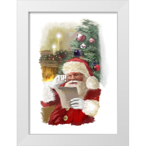 Double Checking White Modern Wood Framed Art Print by P.S. Art