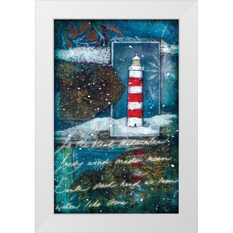 Lighthouse I White Modern Wood Framed Art Print by P.S. Art