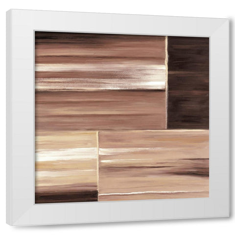 Contemporary Cinnamon III White Modern Wood Framed Art Print by P.S. Art