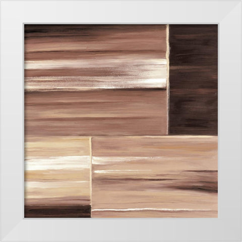 Contemporary Cinnamon III White Modern Wood Framed Art Print by P.S. Art