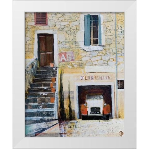 Curb Appeal White Modern Wood Framed Art Print by P.S. Art