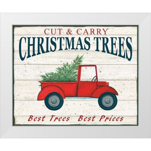 Cut and Carry White Modern Wood Framed Art Print by P.S. Art