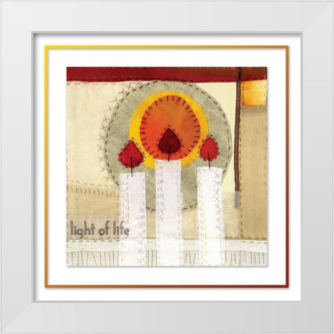 Light of Life II White Modern Wood Framed Art Print by P.S. Art