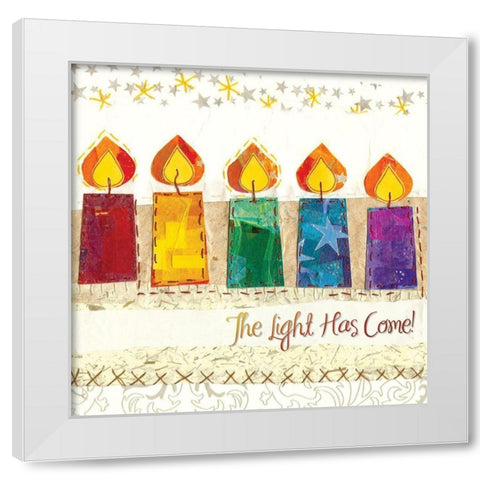 The Light Has Come II White Modern Wood Framed Art Print by P.S. Art