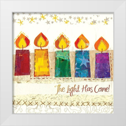 The Light Has Come II White Modern Wood Framed Art Print by P.S. Art