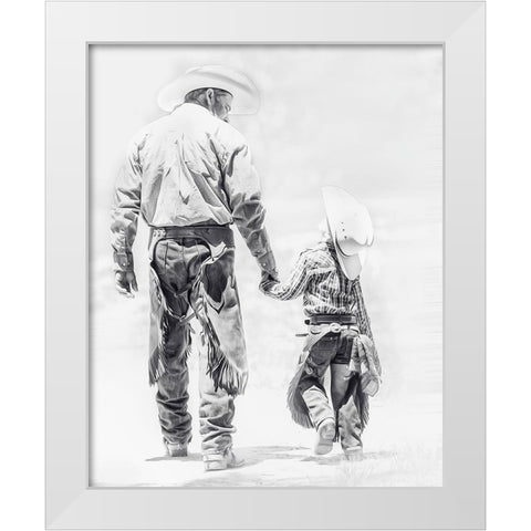 Best Buddies White Modern Wood Framed Art Print by PBurchettPhoto