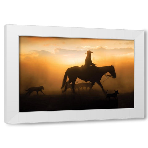 Peaceful Bliss White Modern Wood Framed Art Print by PBurchettPhoto