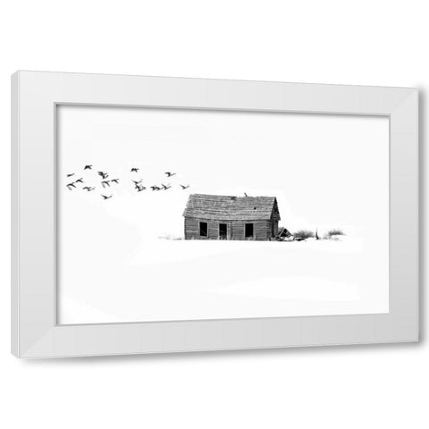 Lonesome But Peaceful II White Modern Wood Framed Art Print by Murdock, Ramona