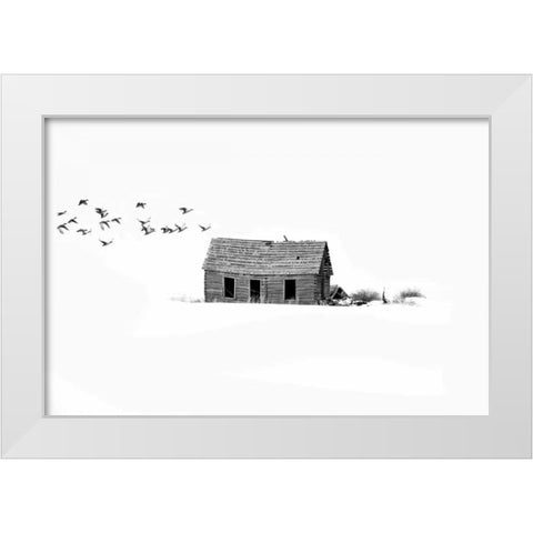 Lonesome But Peaceful II White Modern Wood Framed Art Print by Murdock, Ramona