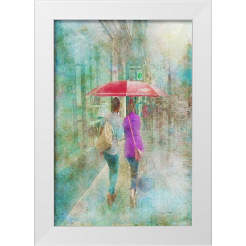 Rainy in Paris I White Modern Wood Framed Art Print by Murdock, Ramona