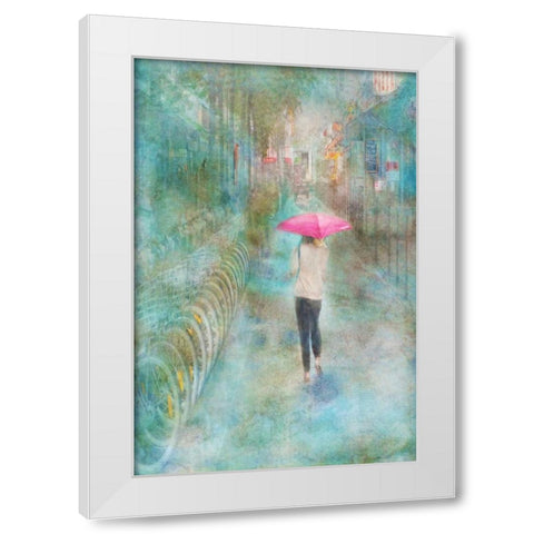 Rainy in Paris III White Modern Wood Framed Art Print by Murdock, Ramona